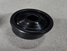 INTERROL NEGRO PLASTICO PARA RODILLOS 1,5" EJE HEXAGONAL 7/16"